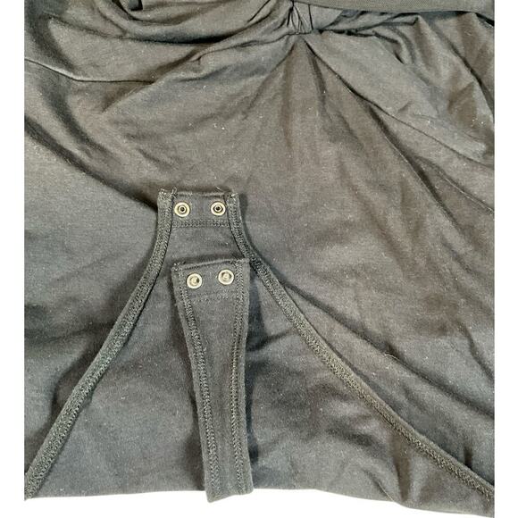 Abercrombie &Fitch Black Body Suit Mesh Long Sleeve High Neck Medium Night Out - Picture 6 of 11